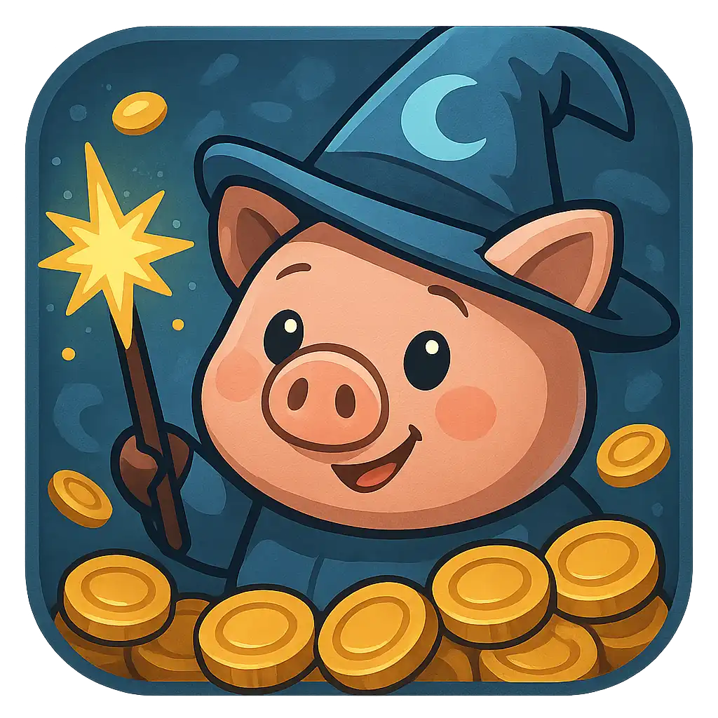 Εξώφυλλο παιχνιδιού κουλοχέρη Piggy Prizes Wand of Riches
